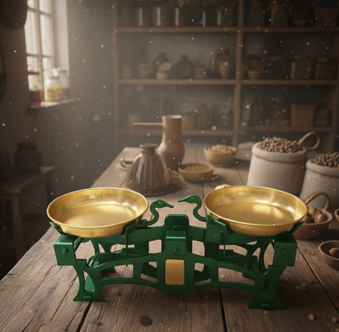 ترازو فلزی صفحه برنجی